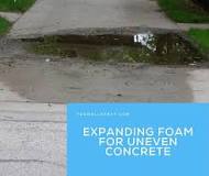 Can you use expanding foam on concrete?