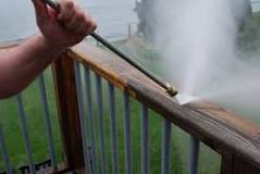 What nozzle to pressure wash a deck?
