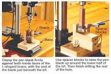 How do you drill a long hole with a drill press?