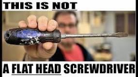 Why is it called a flat head screwdriver?