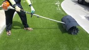 How do you get leaves off artificial turf?