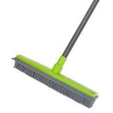 Is a rubber broom good for artificial grass?