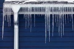 Why are gutters full of ice?